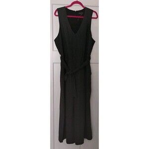 Banana Republic Women’s Polka Dot Pantsuit Jumpsuit 18 Black Wide Leg Crop NWOT